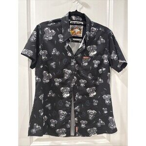 Dixxon MOCO short sleeve party shirt Size M Black